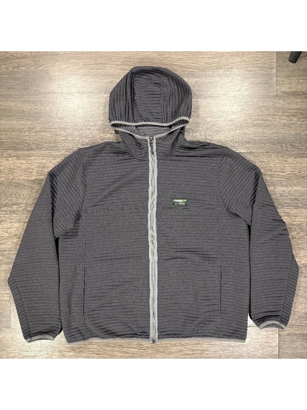 L.L.Bean Men's Airlight Knit Full-Zip Hoodie - Dark Grey